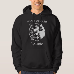 Wolf Of Odin Laurie - Personalised Long Sleeve Hoodie