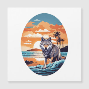 Wolf on the Beach