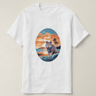 Wolf on the Beach T-Shirt