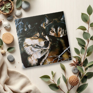 Wolf Pack Ceramic Tile