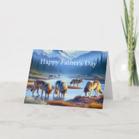 Wolf Pack Father's Day Greeting