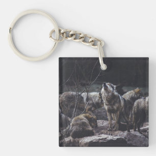 Wolf Pack Key Ring