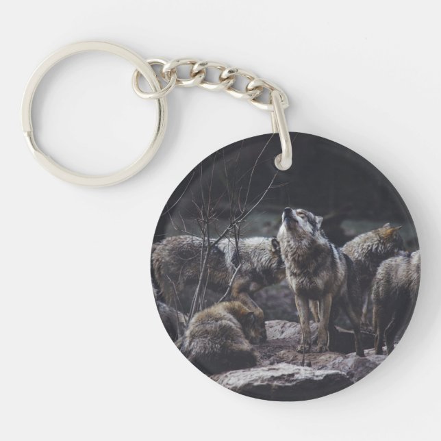 Wolf Pack Key Ring (Front)