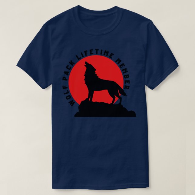 Wolf Pack Lifetime Membership 14 T-Shirt (Design Front)