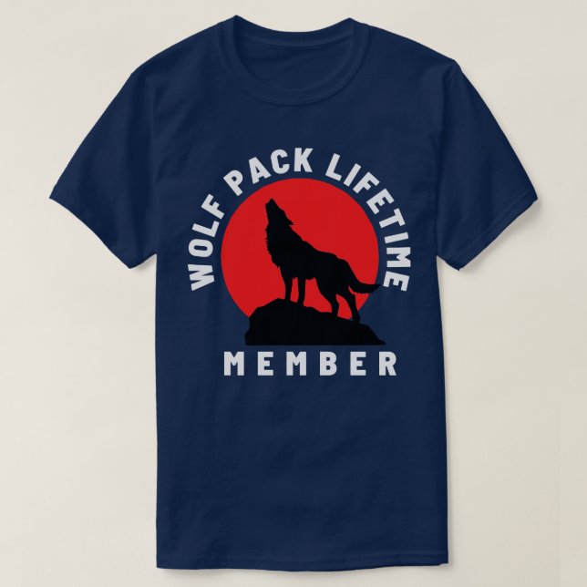 Wolf Pack Lifetime Membership 17 T-Shirt (Design Front)