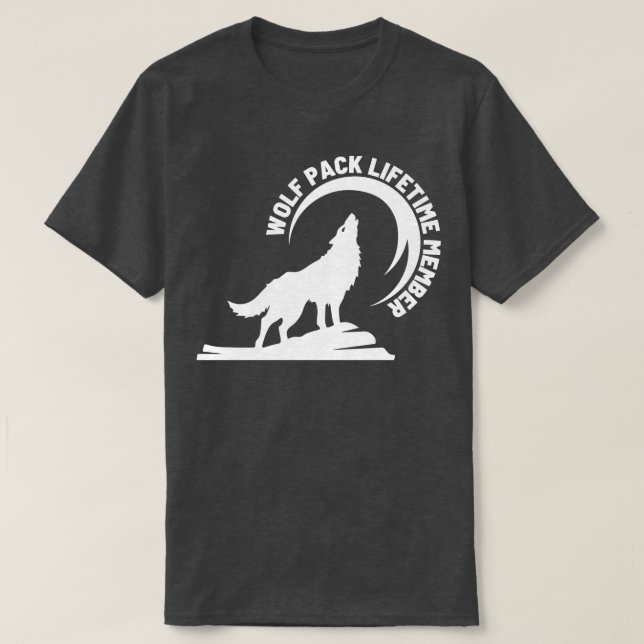 Wolf Pack Lifetime Membership 5 T-Shirt (Design Front)