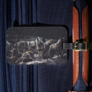 Wolf Pack Luggage Tag