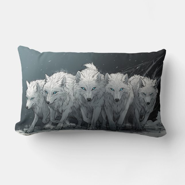 Wolf Pack  Lumbar Cushion (Front)