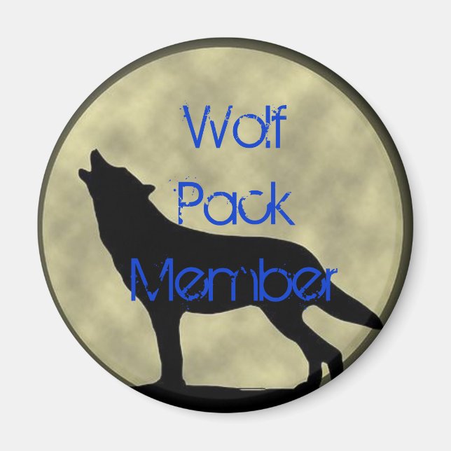 Wolf Pack Member magnet (Front)