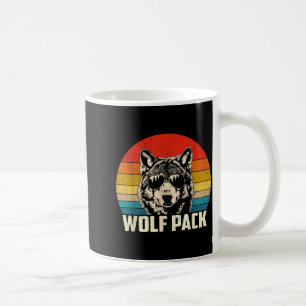 Wolf pack men howling wolf women kids lifetime coffee mug