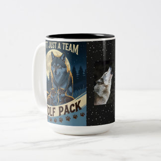 Wolf Pack – Not Just a Team, A Family Under the Mo Two-Tone Coffee Mug