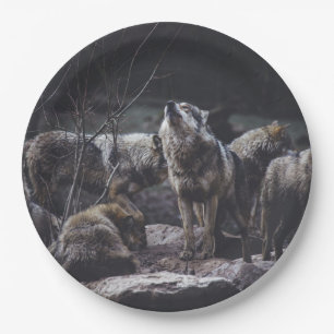 Wolf Pack Paper Plate