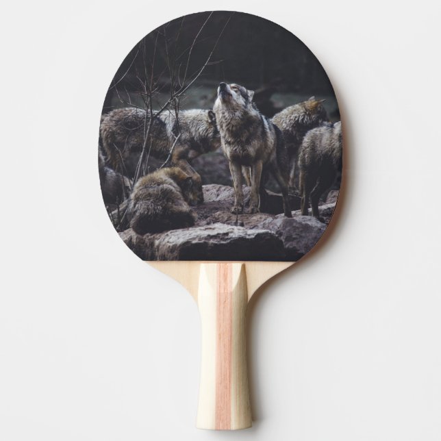 Wolf Pack Ping Pong Paddle (Front)