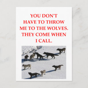 wolf pack postcard