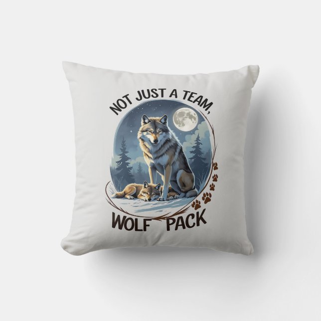 Wolf Pack – United by Nature Cushion (Front)