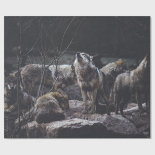 Wolf Pack Wrapping Paper