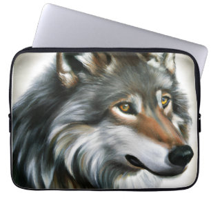 Wolf Painting Laptop Sleeve