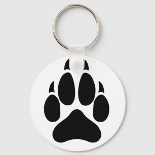Wolf Paw Key Ring
