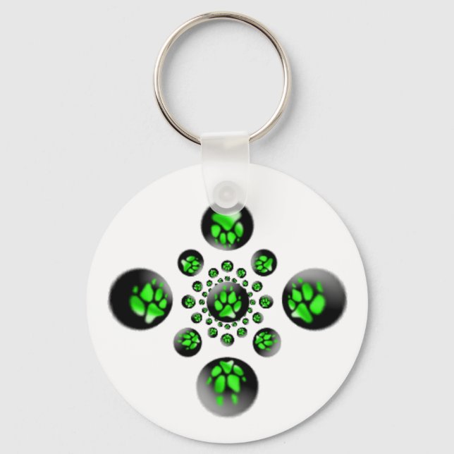 Wolf paw key ring (Front)