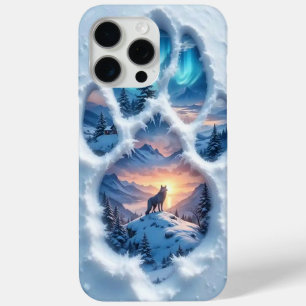 Wolf Paw Landscape iPhone 15 Pro Max Case