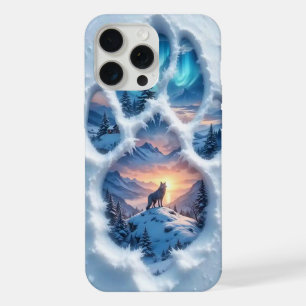 Wolf Paw Landscape iPhone 15 Pro Max Case