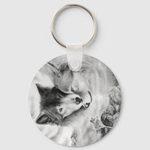 wolf pic 3-2 key ring