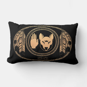 Wolf Pillow Personalised Native Art Wolf Pillows