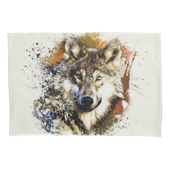 Wolf   pillowcase (Front)
