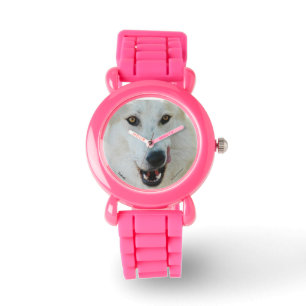 Wolf Pink Glitter Watch