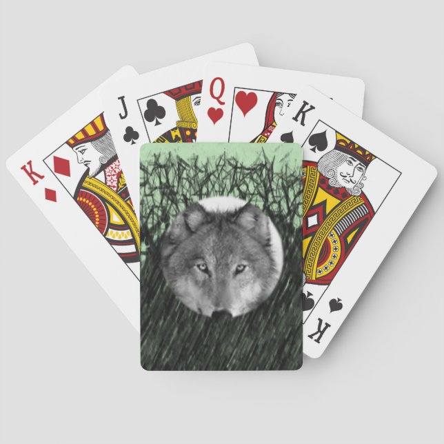 Wolf Playing Card Deck (Back)