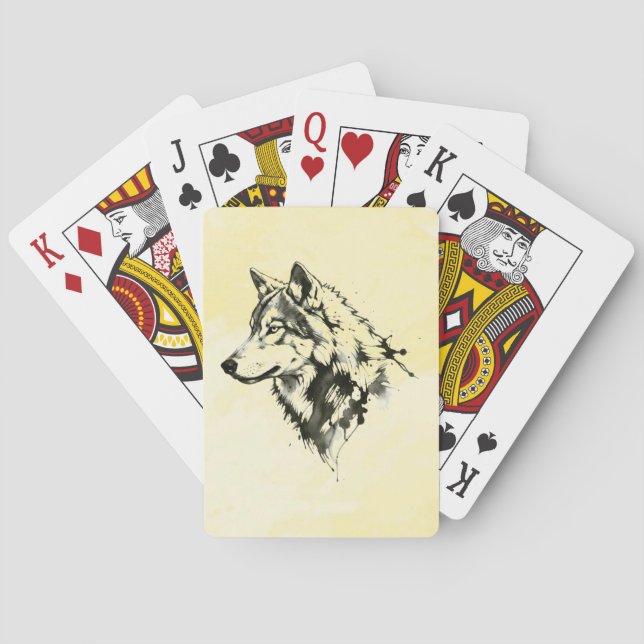 Wolf Playing Cards (Back)