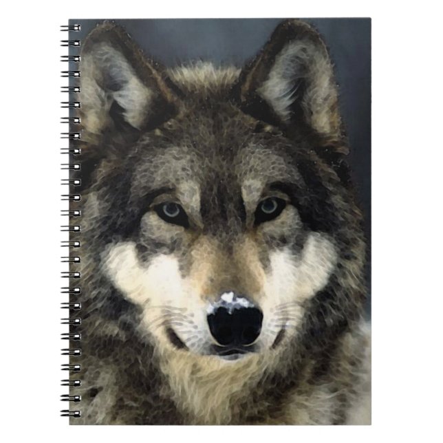 Wolf Portrait Notebook (Front)