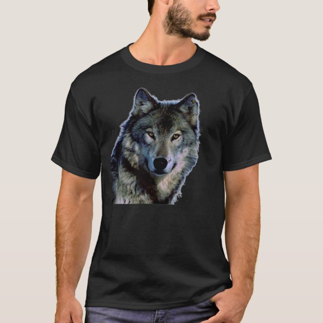 Wolf Portrait T Shirts (Front)