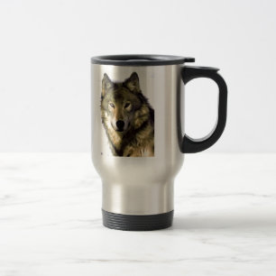 Wolf Portrait Travel Mug
