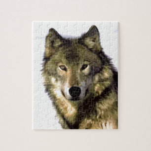 Wolf Portrait Wild Animals Jigsaw Puzzle