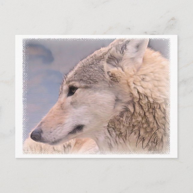 Wolf Postcard (Front)