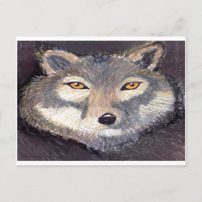 Wolf Postcard (Front)