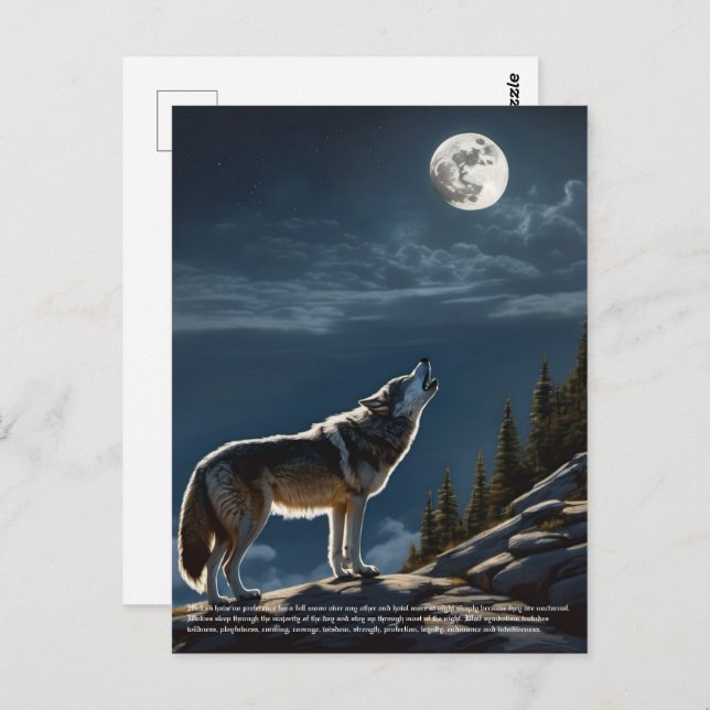 Wolf Postcard (Front/Back)