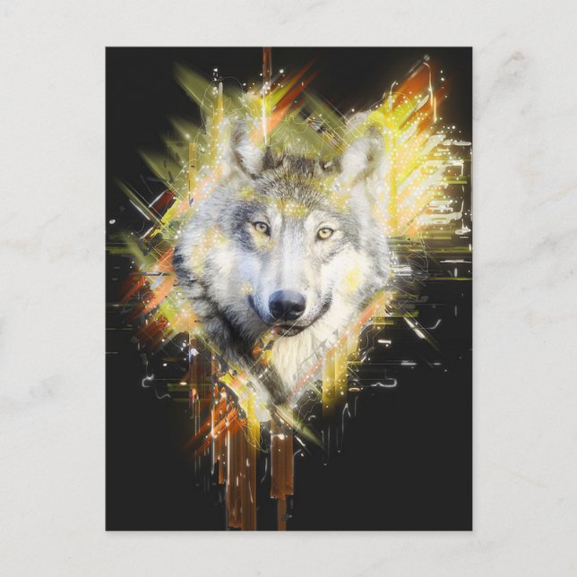 Wolf Postcard (Front)