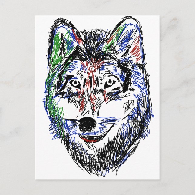Wolf Postcard (Front)