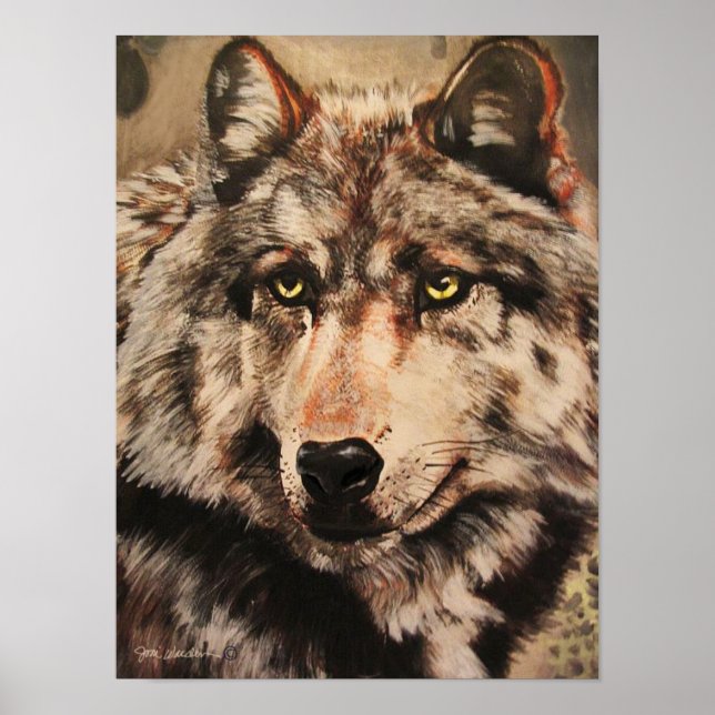 Wolf Poster Print (Front)