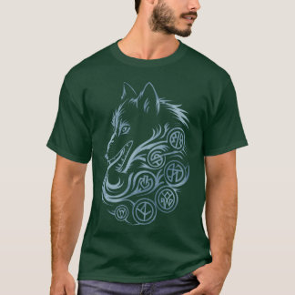 Wolf print friends friend T-Shirt