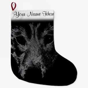 Wolf Pup Christmas Stocking Custom Husky Stocking