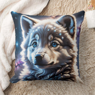 Wolf pup cushion