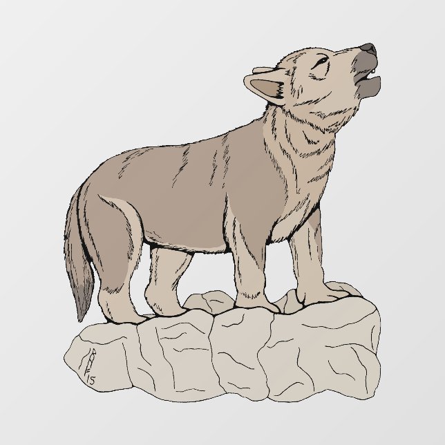 Wolf Pup Howling (Sheet)