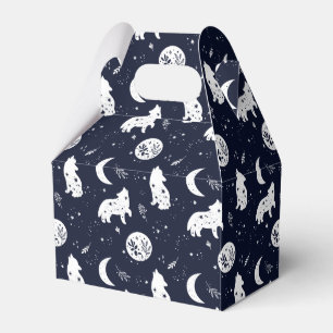 Wolf Pup Howling at the Moon Favour Box