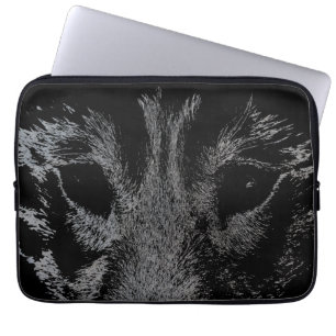 Wolf Pup Laptop Case Siberian Wolf Pup Eyes Gifts