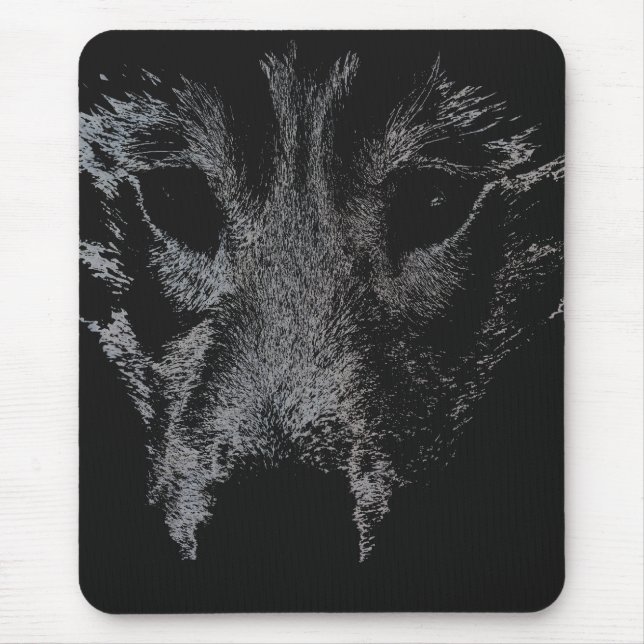 Wolf Pup Mousepad Gifts Malamute Wolf Dogs (Front)