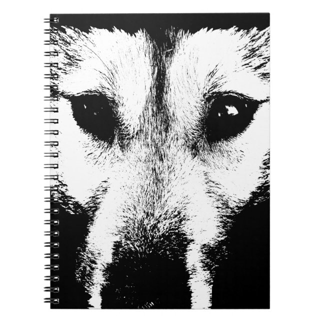 Wolf Pup Notebook Husky / Wolf Gifts & Books (Front)