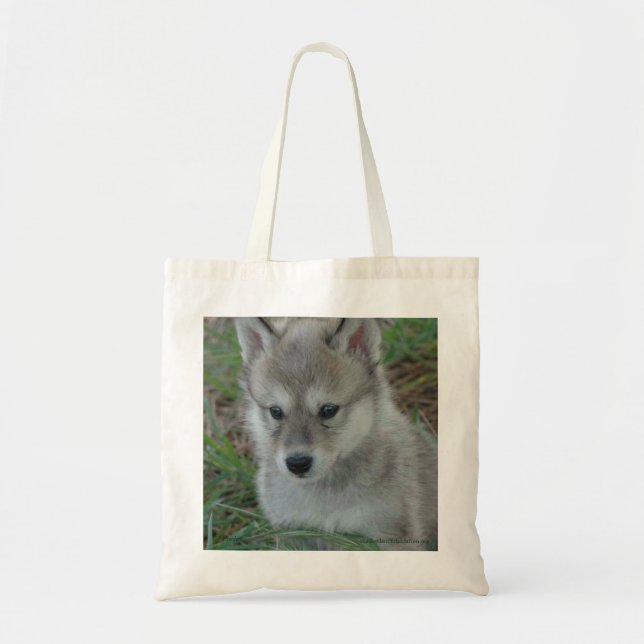 Wolf Pup Tote Bag (Front)